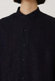 BLUE BLUE JAPAN GOLD YARN INDIGO BAND COLLAR SHIRT ONE PIECE