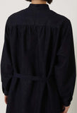 BLUE BLUE JAPAN GOLD YARN INDIGO BAND COLLAR SHIRT ONE PIECE
