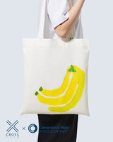 JAPAN Convenience Store x Cross Team Printed Tote Bag [ Banana ]