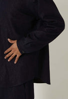 BLUE BLUE JAPAN GOLD YARN INDIGO PULL-OVER LS SHIRT