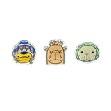 ONE PIECE BASE SHOP 3-Piece Acrylic Clip Set