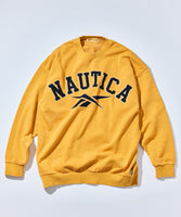 NAUTICA ( JAPAN ) x Reebok Exclusive Double Name Arch Logo Pigment Heavyweight Crew Neck Sweatshirt