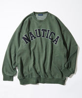 NAUTICA ( JAPAN ) Garments Pigment Dyed Arch Logo Crewneck Sweatshirt