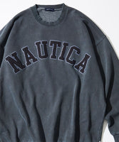 NAUTICA ( JAPAN ) Garments Pigment Dyed Arch Logo Crewneck Sweatshirt