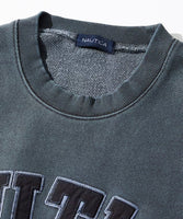 NAUTICA ( JAPAN ) Garments Pigment Dyed Arch Logo Crewneck Sweatshirt