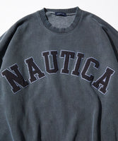 NAUTICA ( JAPAN ) Garments Pigment Dyed Arch Logo Crewneck Sweatshirt