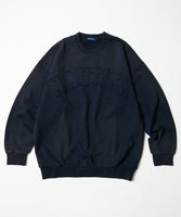 NAUTICA ( JAPAN ) Garment Dyed Bleech Washed Arch Logo Crewneck Sweatshirt