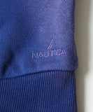 NAUTICA ( JAPAN ) Garment Dyed Bleech Washed Arch Logo Crewneck Sweatshirt