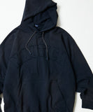 NAUTICA ( JAPAN ) Garment Dyed Bleech Washed Arch Logo Sweat Hoodie