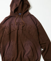 NAUTICA ( JAPAN ) Garment Dyed Bleech Washed Arch Logo Sweat Hoodie