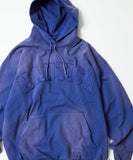 NAUTICA ( JAPAN ) Garment Dyed Bleech Washed Arch Logo Sweat Hoodie