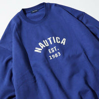 NAUTICA ( JAPAN ) Felt Patch Arch Logo Crewneck Sweatshirt