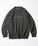 NAUTICA ( JAPAN ) Pigment Dyed Felt Patch Arch Logo Crewneck Sweatshirt