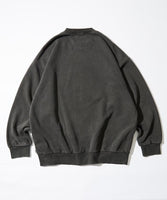 NAUTICA ( JAPAN ) Pigment Dyed Felt Patch Arch Logo Crewneck Sweatshirt