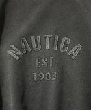 NAUTICA ( JAPAN ) Pigment Dyed Felt Patch Arch Logo Crewneck Sweatshirt