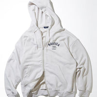 NAUTICA ( JAPAN ) Felt Patch Arch Logo Full Zip Sweat Hoodie