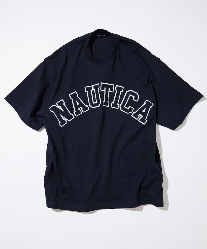 ☆ NAUTICA ☆BOX LOGO S/S TEE Nautica Brand Men's Box Logo Spell Out Great Condition