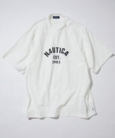 NAUTICA ( JAPAN ) Felt Patch Arch Logo S/S Tee