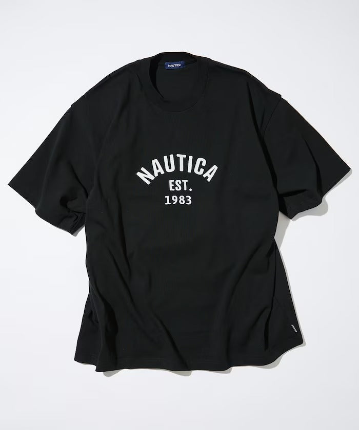 【NAUTICA×UNDERMYCAR】25ss LETTERING STAMP TEE a_43660c456bf34f89b6c49961ca35