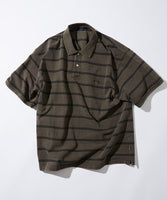 NAUTICA ( JAPAN ) New Over Dye Border Polo Shirt