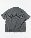 NAUTICA ( JAPAN ) Big Silhouette Pigment-dyed Arch Logo Short-sleeve T-shirt