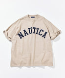 NAUTICA ( JAPAN ) Big Silhouette Pigment-dyed Arch Logo Short-sleeve T-shirt cotwo