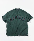 NAUTICA ( JAPAN ) Big Silhouette Pigment-dyed Arch Logo Short-sleeve T-shirt