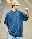 NAUTICA ( JAPAN ) Big Silhouette Pigment-dyed Hidden Logo Short-sleeve Pocket T-shirt