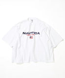 NAUTICA ( JAPAN ) Made in USA Heavyweight Oversized Crew Neck Print T-Shirt Type 1