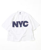 NAUTICA ( JAPAN ) Made in USA Heavyweight Oversized Crew Neck Print T-Shirt Type 3