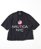 NAUTICA ( JAPAN ) Made in USA Heavyweight Oversized Crew Neck Print T-Shirt Type 4