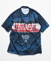 NAUTICA JEANS CO. ( JAPAN ) Mesh Print Logo T-Shirt