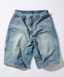 NAUTICA ( JAPAN ) Super Wide Curve Double Knee Denim Cropped Pants