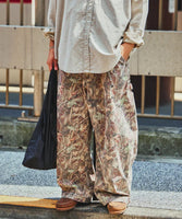 NAUTICA ( JAPAN ) Superwide Curve Silhouette Camo Pattern Painter Pants