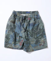 NAUTICA ( JAPAN ) Wide Silhouette Aloha Print Faded Spindle Easy Shorts