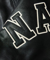 NAUTICA ( JAPAN ) Arch Logo Leather Award Jacket