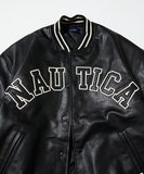 NAUTICA ( JAPAN ) Arch Logo Leather Award Jacket