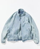NAUTICA ( JAPAN ) Distressed Denim Harrington Jacket