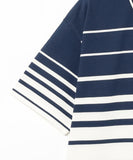 BEAMS x FRED PERRY Relaxed Striped Piqué Polo Shirt