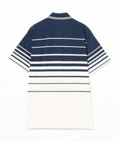 BEAMS x FRED PERRY Relaxed Striped Piqué Polo Shirt