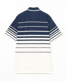 BEAMS x FRED PERRY Relaxed Striped Piqué Polo Shirt