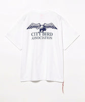 BEAMS JAPAN PRINT T-SHIRT CITY BIRD ASSOCIATION "HAWK"