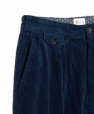 BEAMS JAPAN 2-Pleat Indigo Corduroy Pants