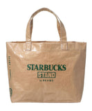 STARBUCKS STAND by BEAMS Logo PVC Shopper Tote Bag S