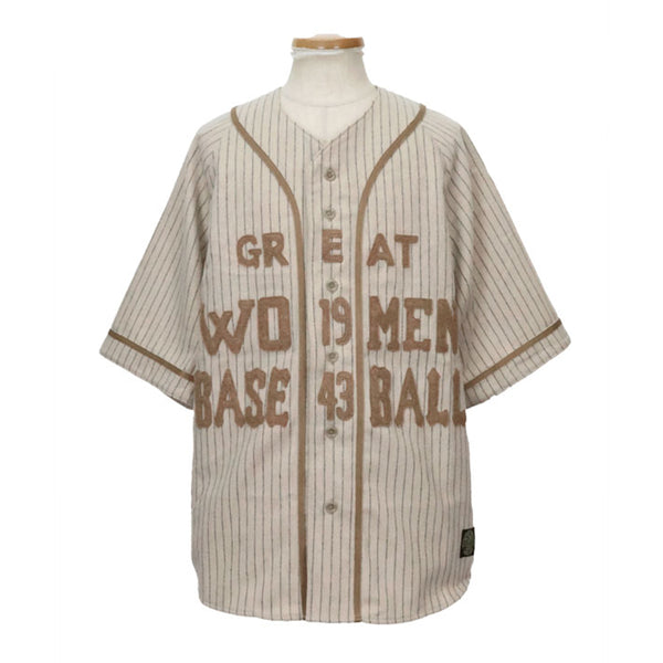 KAPITAL Wool Stripe (Fine) GREAT WOMEN Baseball Shirt [ K2509SS047 ]