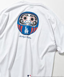 FREAK'S STORE x MLB Back Print 'DARUMA' Crew Neck T-Shirt