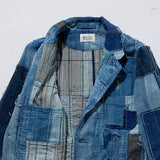 KUON Distressed Denim Blazer