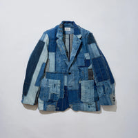 KUON 24A/W Distressed Denim Blazer [ 144JK060700-77-02 ]