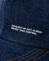 TIGHTBOOTH 25S/S LABEL LOGO DENIM 6 PANEL [ SS25-H02 ]