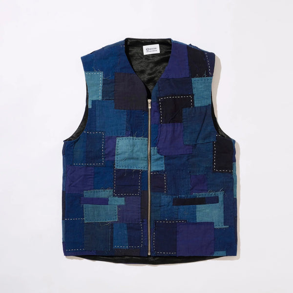 KUON Vintage Boro Patchwork Vest